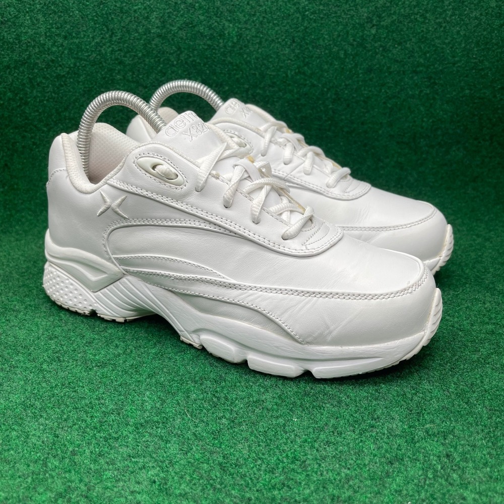 Aetrex X826 White Leather Walking Shoes Womens 7.5 X-Wide Supportive Sneakers
